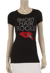 Short Hair Rocks Tee